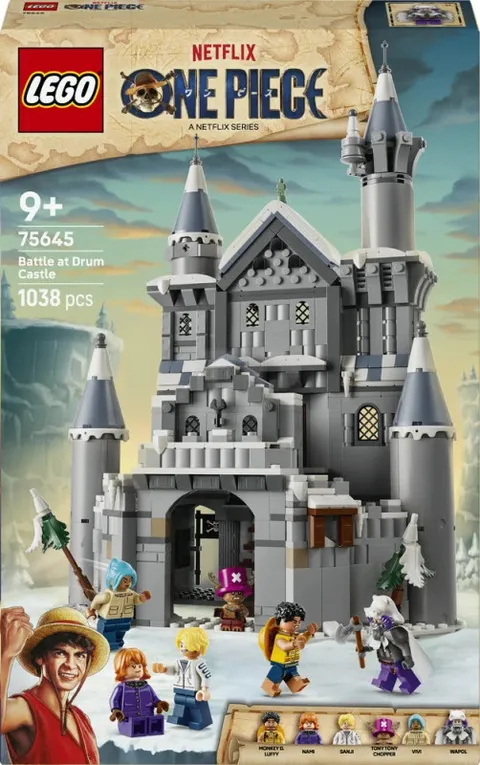 LEGO ONE PIECE Battle at Drum Castle 75645 Building Toy Set 6 Minifigures New