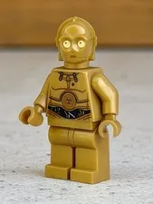 LEGO Star Wars C-3PO Colorful Wires Pattern Protocol Droid Minifigure sw0365