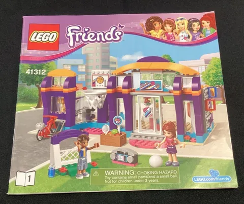Lego Friends Instruction Manual Set 41312 Heartlake Sports Center 2017 Book 1