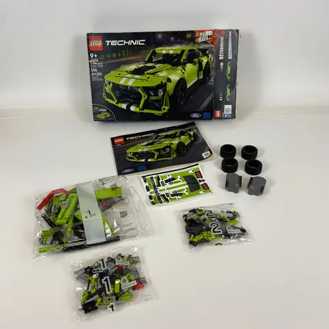 LEGO Technic Ford Mustang Shelby GT500 42138 Green Pull-Back Racing For Parts