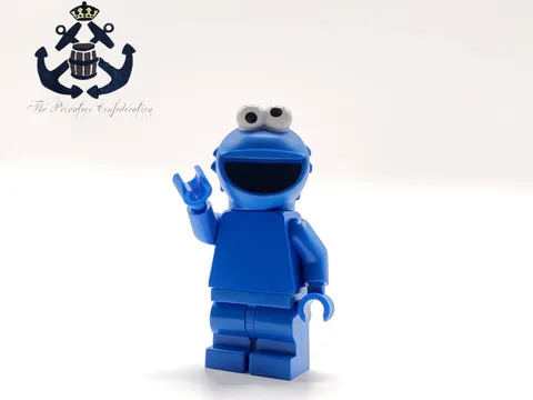 LEGO 2020 Sesame Street Minifigure Cookie Monster idea077 From Ideas Set 21324