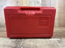 Vintage 1982 Classic Red Lego Storage Box Carrying Case Made USA Small Crack