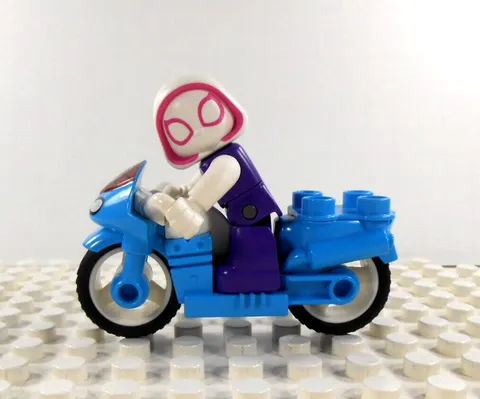 Lego Duplo Item Ghost Spider w/ Motorcycle multi-color