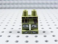 LEGO Olive Green Printed Legs Pants w/ Belt Minifig BG