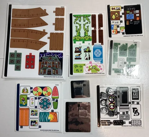 8x NEW LEGO Sticker Sheet Lot - Marvel 76261, Avatar 75571, Dreamz 71459, 10291+