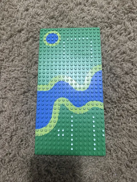 LEGO 16x32 Printed River Baseplate From 6071 Forestmen's Crossing