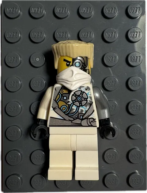 LEGO NINJAGO Battle Damaged Techno Robe Zane Minifigure | NJO0085 | 70724 | RARE