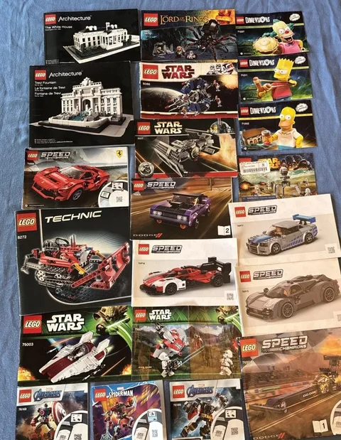 LEGO Star Wars Speed Champs White House Instruction Books Manuals
