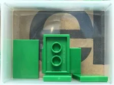 LEGO Parts - Green Tile 2 x 3 - No 26603 - QTY 5