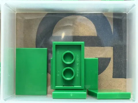 LEGO Parts - Green Tile 2 x 3 - No 26603 - QTY 5