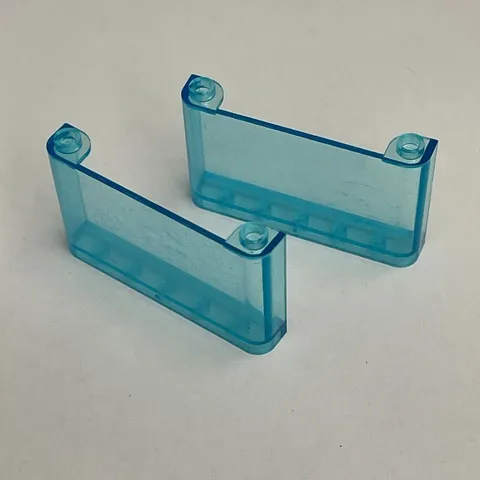 Lego 64453 Transparent  Blue Replacement Parts Pieces Lot of 2