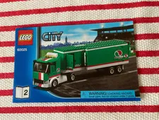 Lego City 60025 Grand Prix Truck (Front Cab) Instruction Booklet 2 ONLY