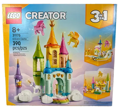 LEGO Creator 3 in 1 Unicorn Castle Building Unicorns Set 31175 Sealed NIB