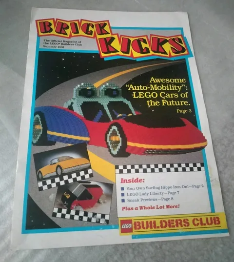 Lego Builder's Club Brick Kicks Magazine Summer 1991