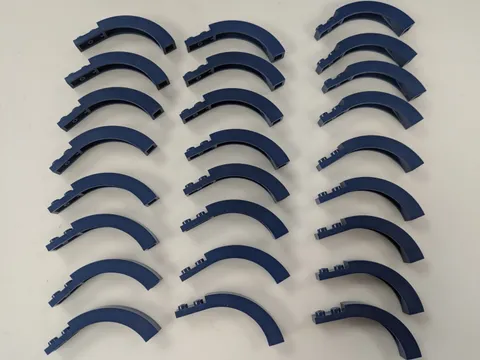 Lego Lot 25x New Dark Blue Arch 1 x 6 x 3 1/3 Curved Top # 6060