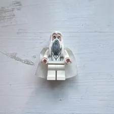 LEGO Lord of the Rings Saruman Minifigure LOR058 - White Cape Gray Beard