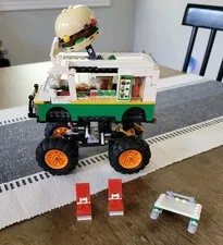 Lego Creator 3 In 1 Monster Burger Truck  Incomplete/Unassembled  31104