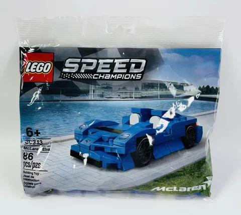 LEGO Speed Champions McLaren Elva 30343 Blue Sports Car Polybag New Sealed