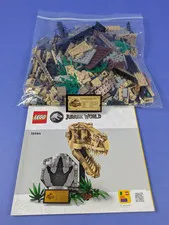 LEGO Jurassic World Dinosaur Fossils: T. rex Skull 76964 Complete Set Pre-Owned