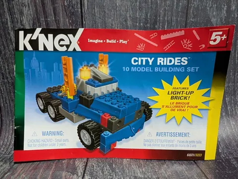 KNEX Instruction Manual Book Only #61021 City Rides 10 Model Building Set VGC 