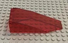 Lego 2507 Trans-Red Windscreen 10 x 4 x 2 1/3 Canopy