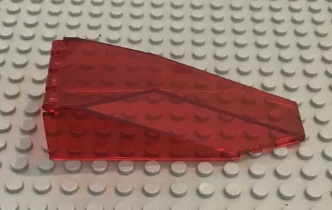 Lego 2507 Trans-Red Windscreen 10 x 4 x 2 1/3 Canopy