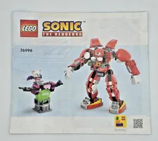 LEGO Sonic the Hedgehog 76996 Knuckles' Guardian Mech Instruction Manual Only!