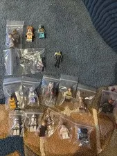 2006 JOKER AND STAR WARS LEGO LOT, GEONOSIS PADME AND ANAKIN AND RARE JEDI FIGS