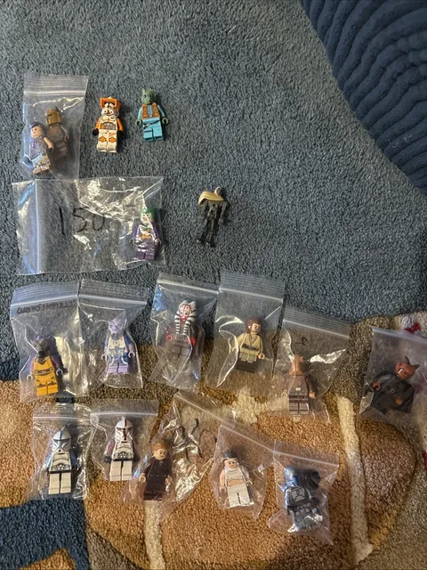 2006 JOKER AND STAR WARS LEGO LOT, GEONOSIS PADME AND ANAKIN AND RARE JEDI FIGS