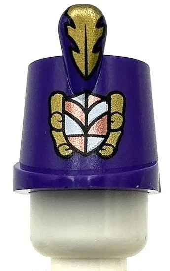 Lego New Dark Purple Minifigure Headgear Hat Imperial Guard Shako Feather Part