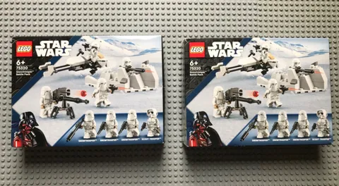lego Star wars 2 Snowtrooper Battle Pack's (75320) Sealed in box!