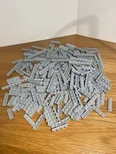 LEGO LOT A (200+) LIGHT BLUISH GRAY PLATES  1X3 1X4 1X6 1X8
