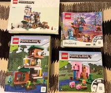 Lego Instructions manuals lot- 43 manuals Minecraft friends Disney 