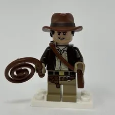Lego Indiana Jones Minifigure w/ Whip & Satchel 77013 Escape Lost Tomb iaj049