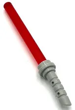 Lego New Trans-Red Star Wars Sith Minifig Lightsaber Light Bluish Grey Curved