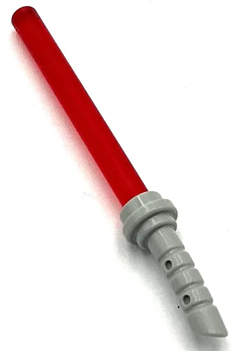 Lego New Trans-Red Star Wars Sith Minifig Lightsaber Light Bluish Grey Curved