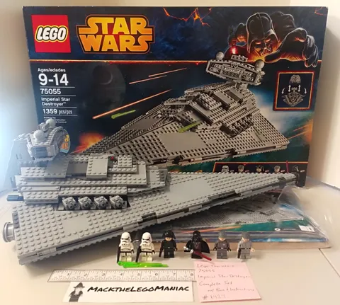 Lego Star Wars 75055 Imperial Star Destroyer Complete Box & Instructions Poster