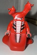 Lego Ninjago Fangtom  Red Two Headed Snake Minifigure njo049 9445