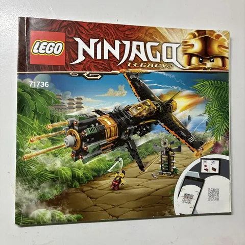 Lego Ninjago Legacy 71736 Instruction Manual Booklet Only