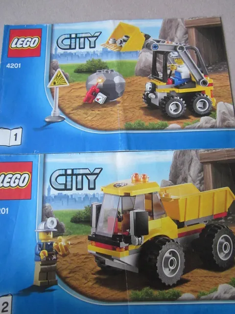 Lego City Building Instructions Instruction 4201 Parts 1 and 2 ; Part 1 and 2