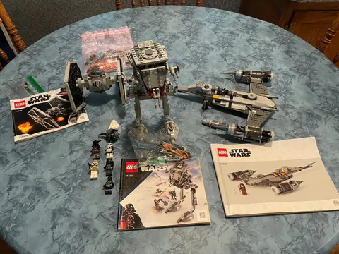 LEGO Star Wars Lot #75322, #75300, #75325 All Complete, Manual,Figures,No Boxes