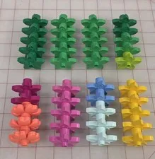 Lego Duplo Flowers 40 Piece Lot Green Yellow Blue Pink Colors