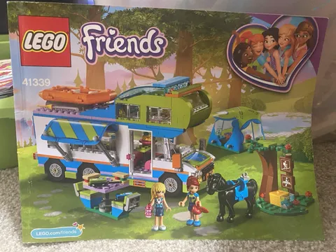 Lego Friends Set #41339 Camper Van With Tent And Horse Plus Other Accessories