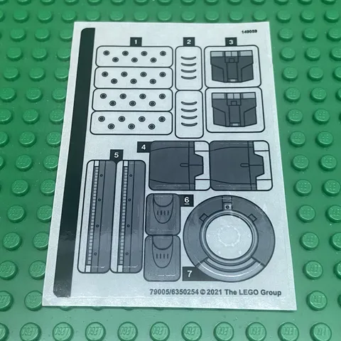 LEGO Sticker Sheet for Set 76190 Iron Man: Iron Monger Mayhem New Authentic