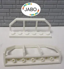 (M4/6/5) LEGO 2x 6583 Railway Railing 1x6 white 75930