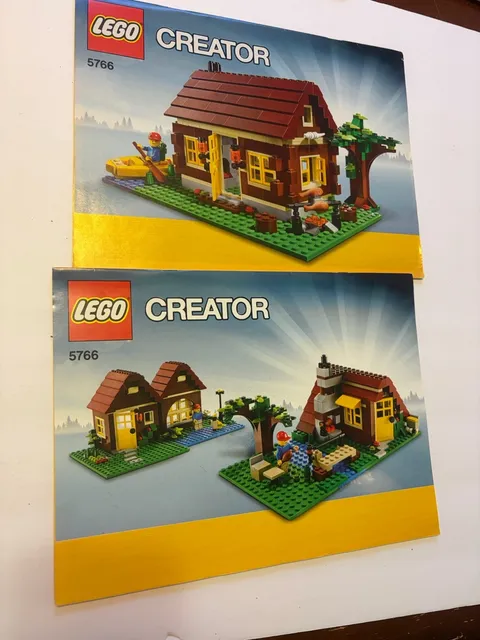 Lego Creator 5766 Log Cabin Instruction Manuals Only