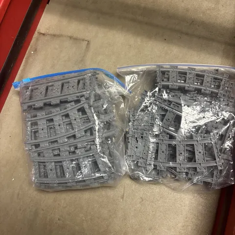 LEGO Train Track Parts LOT OF 25 plus Piece Dark Gray Train