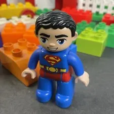 LEGO DUPLO LOT OF 32 Pieces Superman/ Construction Worker. Rare Discontinued🔥