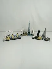 x3 Lego Architecture London 21034  Dubai 21052, Paris 21044
