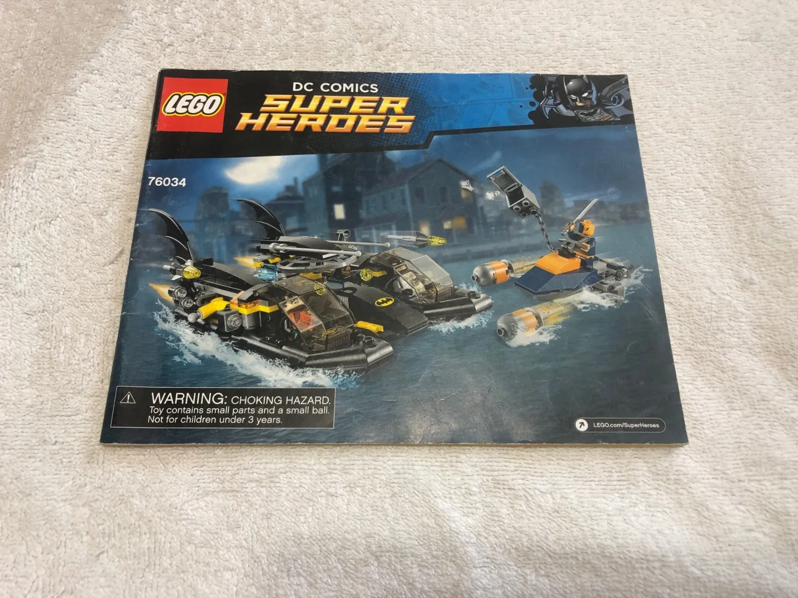 Lego Batman 76034  instructions manual only very good condition complete